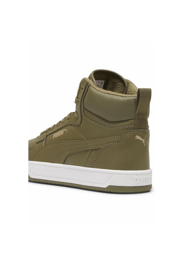 Puma - Sneakersy Unisex Caven 2.0 Mid WTR PUMA. Okazja: na co dzień. Kolor: żółty, biały, wielokolorowy, zielony. Materiał: skóra. Sezon: zima