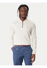 TOMMY HILFIGER - Tommy Hilfiger Polo MW0MW42808 Écru Regular Fit. Typ kołnierza: polo. Materiał: bawełna #1