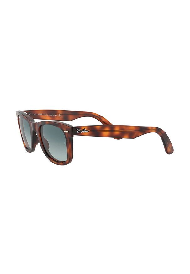 Ray-Ban - Okulary 0RB4340.63973M.50. Kształt: prostokątne. Kolor: brązowy