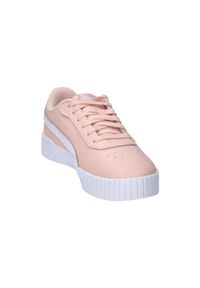 Buty młodzieżowe Puma Carina 2.0 Jr 386185 07. Kolor: biały, wielokolorowy. Materiał: syntetyk, materiał. Sport: turystyka piesza