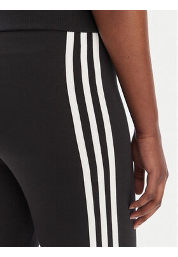 Adidas - adidas Legginsy 3-Stripes KD5572 Czarny Slim Fit. Kolor: czarny. Materiał: bawełna