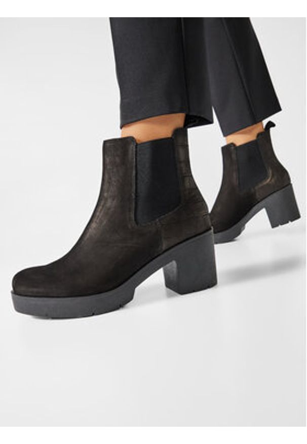 Lasocki Botki RST-CARMEN-02 Czarny. Kolor: czarny. Materiał: nubuk, skóra