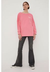 Femi Stories bluza bawełniana Ria damska kolor różowy z aplikacją. Kolor: różowy. Materiał: bawełna. Wzór: aplikacja #2