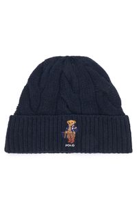 Polo Ralph Lauren Czapka 455P18118001 Granatowy. Kolor: niebieski. Materiał: wełna #1