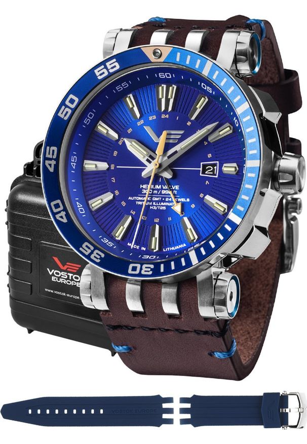 Zegarek Vostok Europe Zegarek męski Vostok Europe NH34-575A716 brązowy. Kolor: brązowy