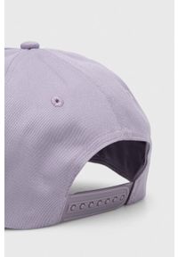 Calvin Klein Jeans czapka z daszkiem bawełniana kolor fioletowy z aplikacją. Kolor: fioletowy. Materiał: bawełna. Wzór: aplikacja #3