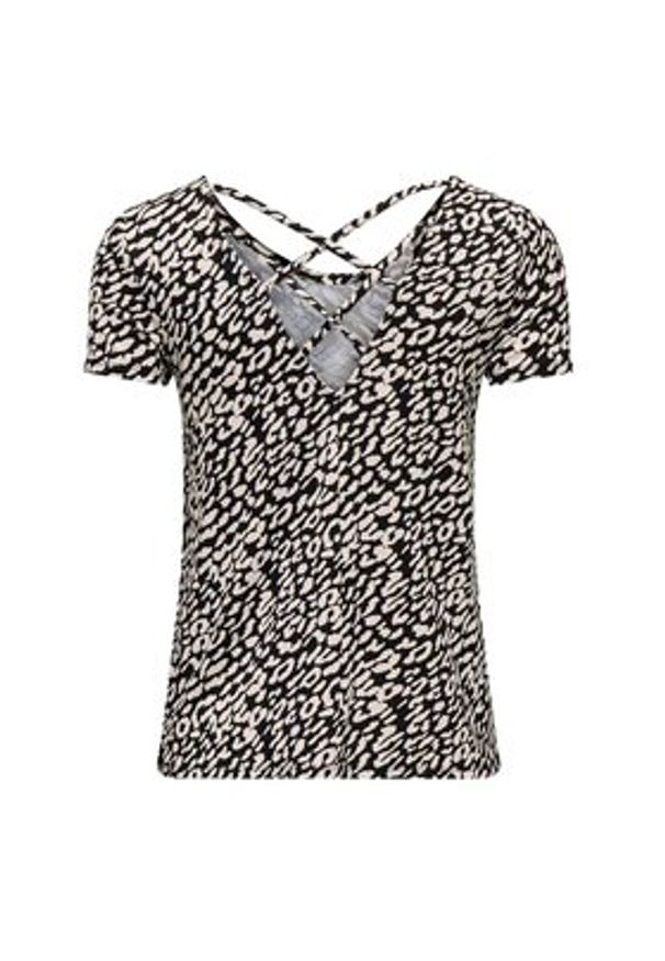 only - ONLY Bluzka Bera 15368588 Czarny Regular Fit. Kolor: czarny. Materiał: wiskoza