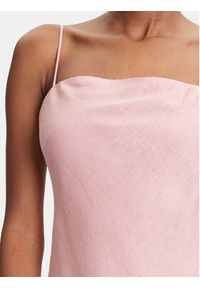 STAUD Sukienka letnia Palo R25S2283LN Różowy Regular Fit. Kolor: różowy. Materiał: wiskoza. Sezon: lato