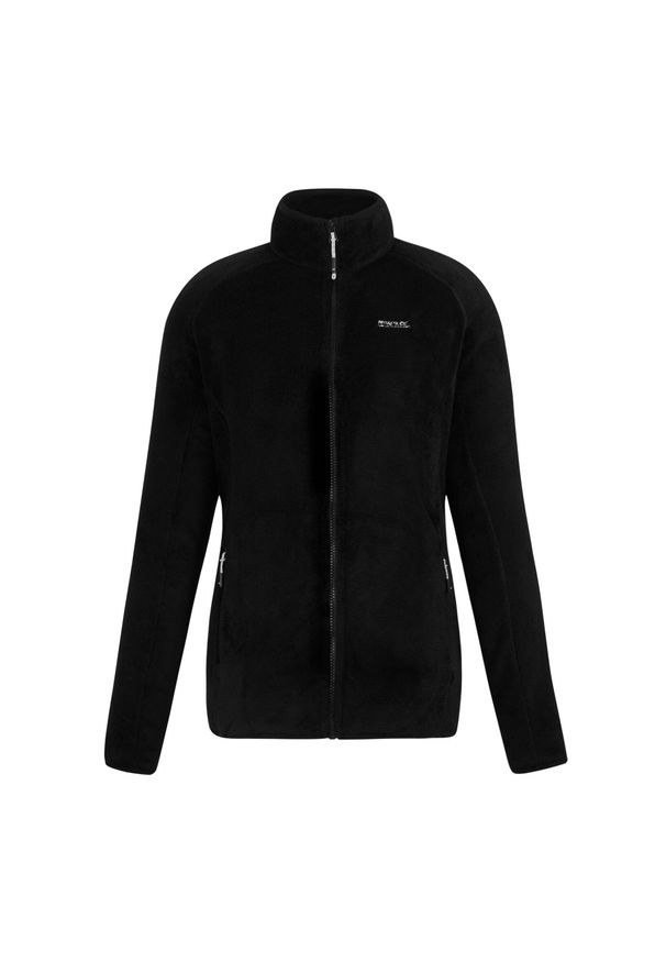 Regatta - Polar damski rozsuwany Lakara Fluffy. Kolor: czarny. Materiał: polar. Sport: wspinaczka, turystyka piesza