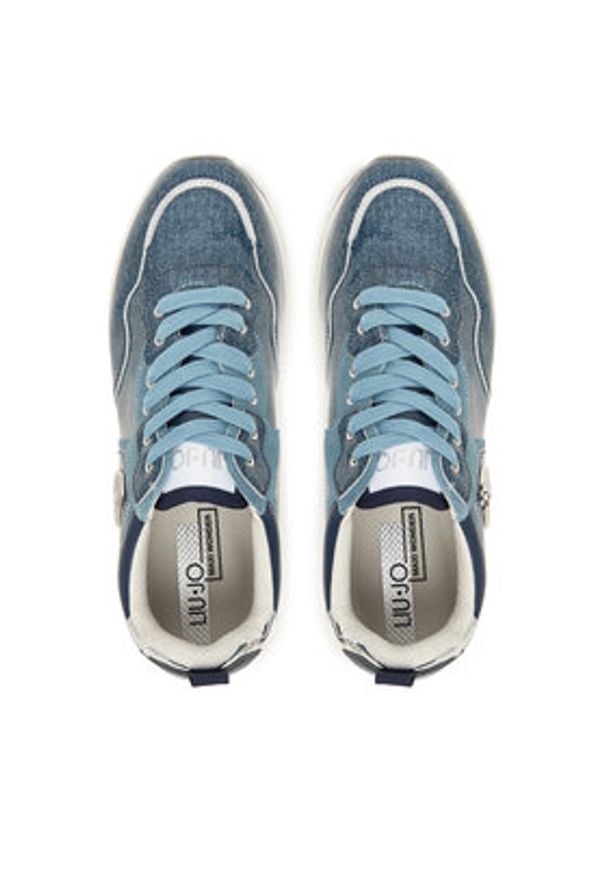 Liu Jo Sneakersy Maxi Wonder BF5009 PX767 Granatowy. Kolor: niebieski. Materiał: materiał