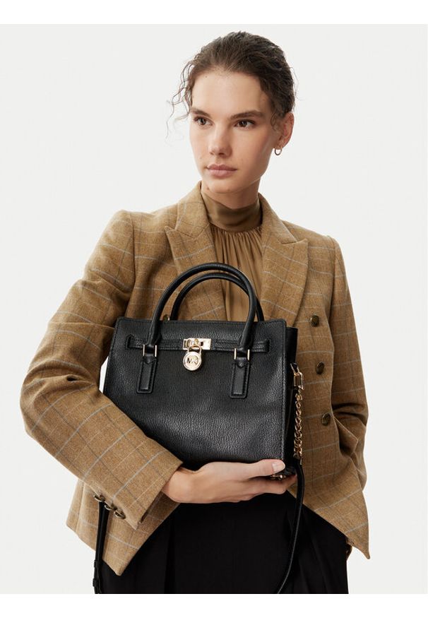 MICHAEL Michael Kors Torebka 30T6GNXS1L Czarny. Kolor: czarny. Materiał: skórzane