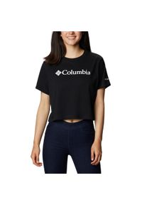 columbia - Koszulka trekkingowa damska Columbia North Cascades Cropped. Kolor: czarny #1