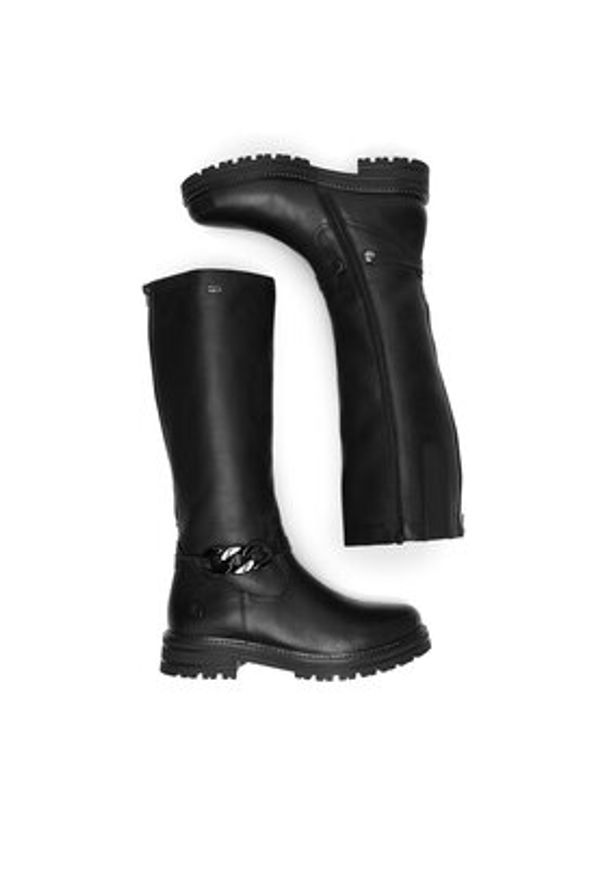 Remonte Oficerki D2282-01 Czarny. Kolor: czarny. Materiał: skóra