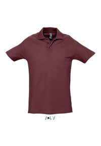 SOL'S - Polo Sol's Spring Ii. Typ kołnierza: polo. Kolor: wielokolorowy, czerwony, brązowy. Materiał: bawełna. Styl: elegancki #1