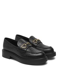Love Moschino - LOVE MOSCHINO Loafersy JA10394G1MIB0000 Czarny. Kolor: czarny. Materiał: skóra #6