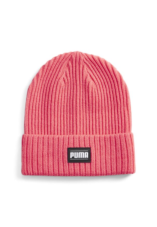 Czapka Puma Ribbed Classic Cuff Beanie. Kolor: różowy. Materiał: materiał, prążkowany. Sezon: zima. Styl: sportowy