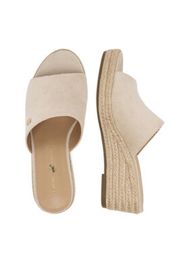 Beverly Hills Polo Club Espadryle EO-R26SS03470 Beżowy. Kolor: beżowy. Materiał: materiał