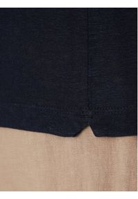 Aeronautica Militare Polo 251PO1855J679 Granatowy Regular Fit. Typ kołnierza: polo. Kolor: niebieski. Materiał: len #5