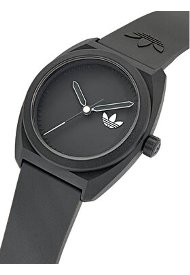 Adidas - adidas Zegarek Project Three AOST24547 Czarny. Kolor: czarny. Materiał: syntetyk