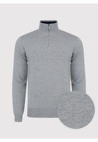 Pako Lorente - PAKO LORENTE – Szary sweter z wysoką stójką zapinaną na zamek. Typ kołnierza: kołnierzyk stójkowy. Kolor: szary. Materiał: poliamid, wiskoza. Sezon: zima, jesień #3