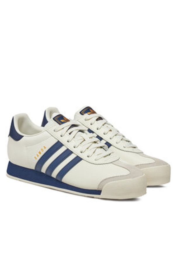 Adidas - adidas Sneakersy Samoa JQ0047 Biały. Kolor: biały. Materiał: skóra