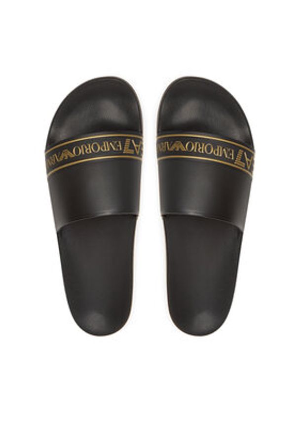 EA7 Emporio Armani Klapki 7X000110 AF15128 MC139 Czarny. Kolor: czarny