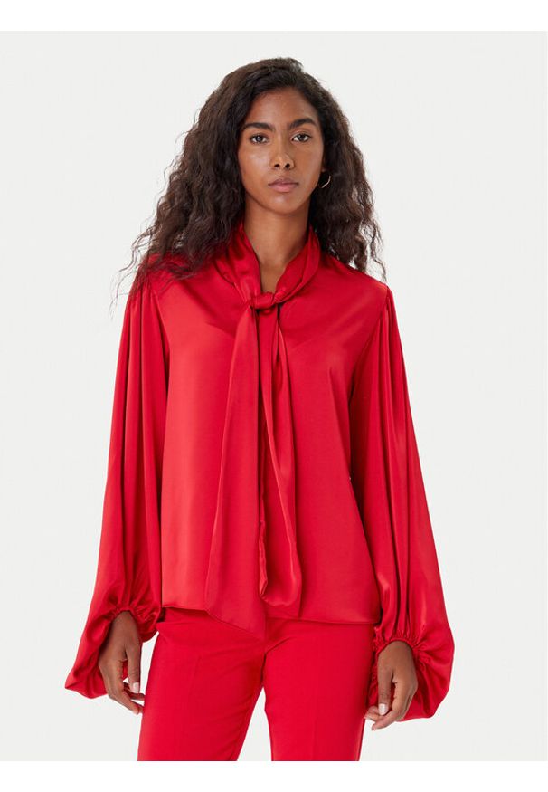 Rinascimento Bluzka CFC0126202003 Czerwony Loose Fit. Kolor: czerwony. Materiał: satyna