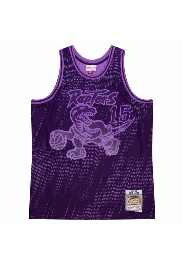Mitchell & Ness - Koszulka Mitchell&Ness Toronto Raptors Vince Carter - TFSM1280-TRA98VCAPURP. Kolor: fioletowy. Sport: koszykówka
