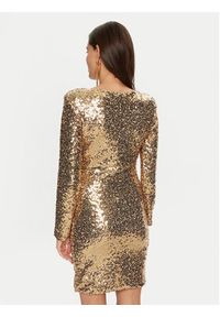Rinascimento Sukienka koktajlowa CFC0019792002 Złoty Regular Fit. Kolor: złoty. Materiał: syntetyk. Styl: wizytowy #2