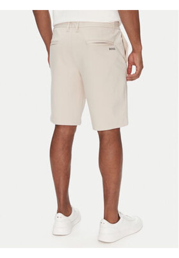 BOSS Szorty materiałowe S_Commuter-J 50511436 Beżowy Slim Fit. Kolor: beżowy. Materiał: syntetyk