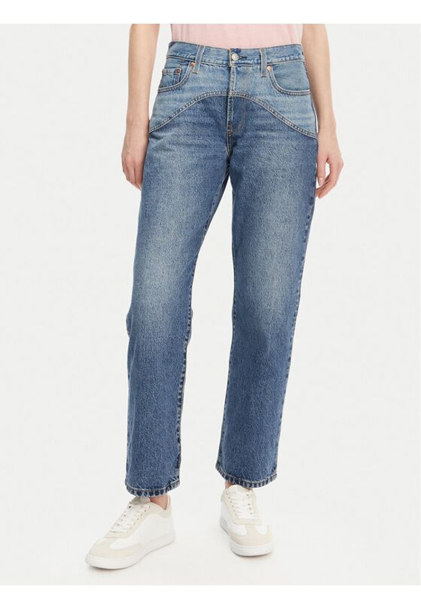 Levi's® Jeansy Western 501® 001V3-0001 Niebieski Regular Fit. Kolor: niebieski