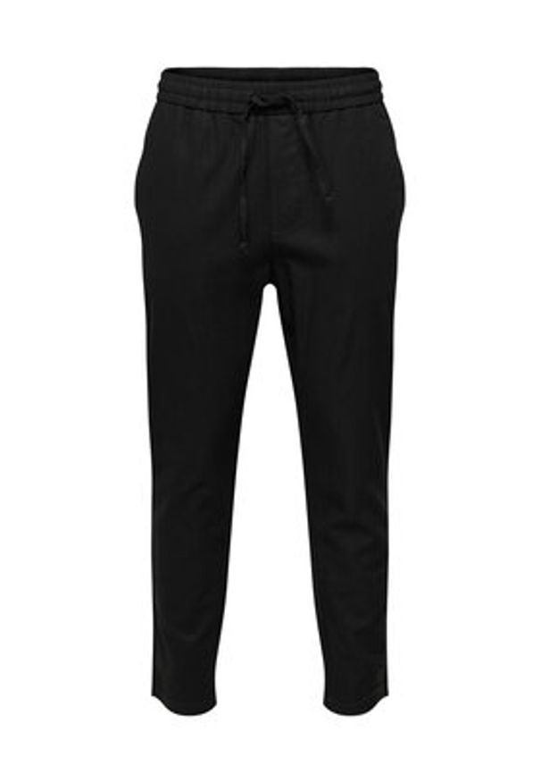 Only & Sons Spodnie materiałowe 22024966 Czarny Tapered Fit. Kolor: czarny. Materiał: bawełna