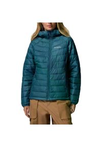 columbia - Kurtka COLUMBIA POWDER LITE II HOODED JACKET Niebieski. Kolor: niebieski. Materiał: syntetyk