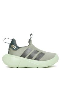 Adidas - Sneakersy adidas. Kolor: zielony. Wzór: motyw z bajki