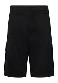 Hugo - HUGO Szorty materiałowe Craysen 50556891 Czarny Straight Fit. Kolor: czarny. Materiał: bawełna #5