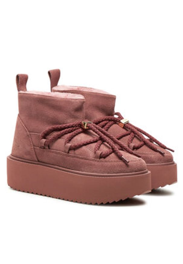 Inuikii Śniegowce Classic Low 75204-004 Różowy. Kolor: różowy. Materiał: zamsz, skóra