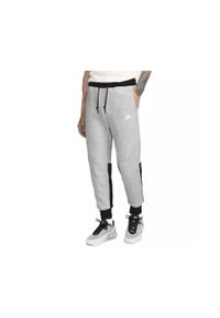 Spodnie sportowe męskie Nike Tech Fleece. Kolor: wielokolorowy, czarny, szary. Materiał: dresówka