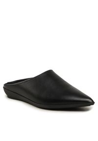 Calvin Klein Klapki Wrap Bress Mule HW0HW01614 Czarny. Kolor: czarny. Materiał: skóra #1