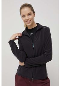 CMP bluza sportowa damska kolor czarny gładka. Kolor: czarny. Materiał: polar, materiał. Wzór: gładki. Styl: sportowy #4