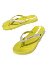 Klapki damskie Ipanema Anatomica Lolita. Okazja: na co dzień. Kolor: zielony. Styl: casual, sportowy