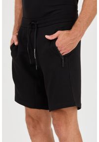 Armani Exchange - ARMANI EXCHANGE Czarne męskie shorty Bermudy, Rozmiar S. Kolor: czarny #7