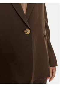 ViCOLO Marynarka TB1561 Brązowy Regular Fit. Kolor: brązowy. Materiał: wiskoza #2