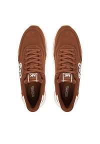 MICHAEL Michael Kors Sneakersy Nova Trainer 43S6NOFS1S Brązowy. Kolor: brązowy. Materiał: zamsz, skóra #2