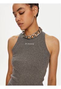 Pinko Top Distinto 100822 A22X Szary Regular Fit. Kolor: szary. Materiał: bawełna #3