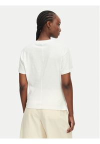 TOMMY HILFIGER - Tommy Hilfiger T-Shirt WW0WW49256 Biały Relaxed Fit. Kolor: biały. Materiał: bawełna #4