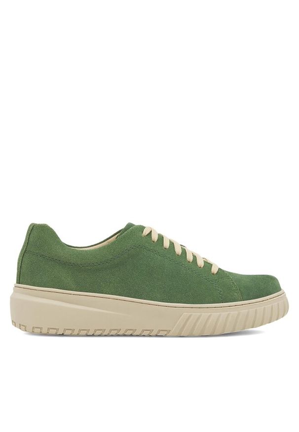 Sneakersy Lasocki. Kolor: zielony