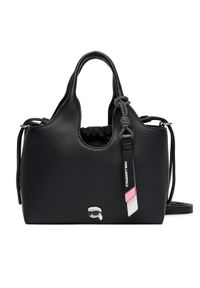 Karl Lagerfeld - KARL LAGERFELD Torebka A3W30098 Czarny. Kolor: czarny. Materiał: skórzane