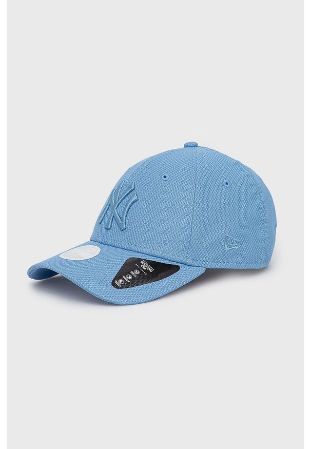 New Era czapka z aplikacją. Kolor: niebieski. Wzór: aplikacja
