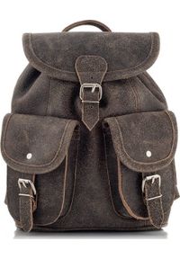 Belveder Beżowy Plecaczek Skórzany Damski Mini BR22. Kolor: beżowy. Materiał: skóra #1