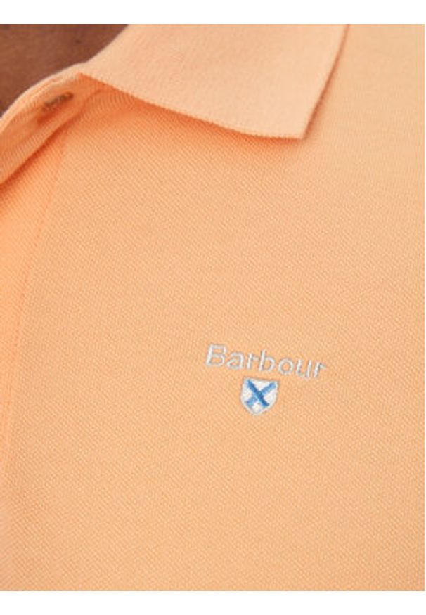Barbour Polo Original Sports MML0358CO12 Pomarańczowy Tailored Fit. Typ kołnierza: polo. Kolor: pomarańczowy. Materiał: bawełna